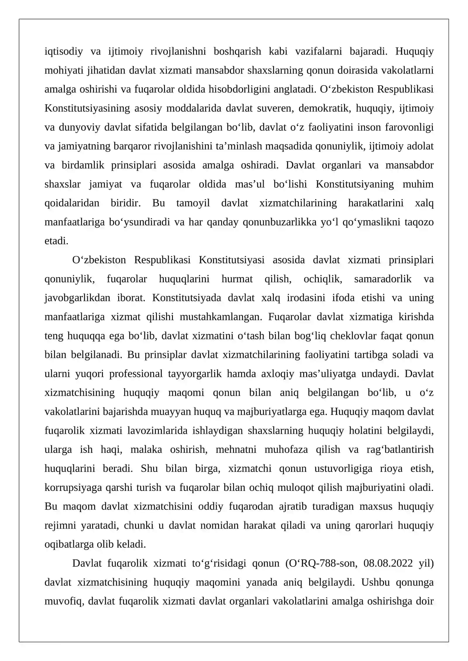 Professional va yuksak ma’naviyatli davlat xizmatchisi samaradorlik garorvi sifatida: nazariy-huquqiy yondashuv 4
