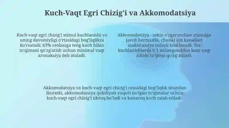 Qo'zgʻaluvchan toʻqimalarning taʼsir etish qonunlari 4