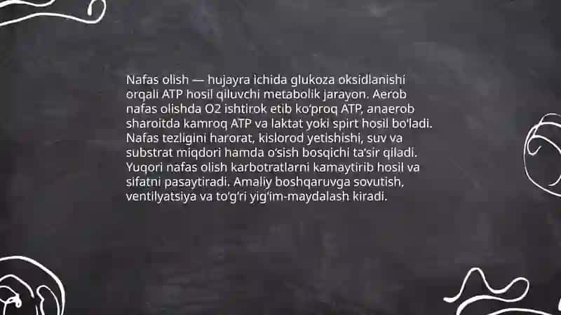 Fotosintez jarayoni va uning hosilga ta'siri 4