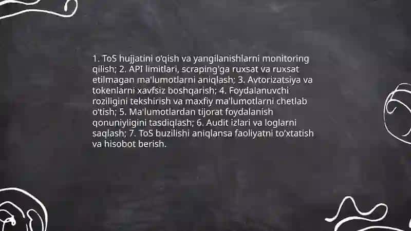 kengaytirilgan vertikatsiya va osint ochiq manbalarni qolash jarayonidagi huquqiy va axloqiy masalalarni organishga bagishlangan bu mavzu 4