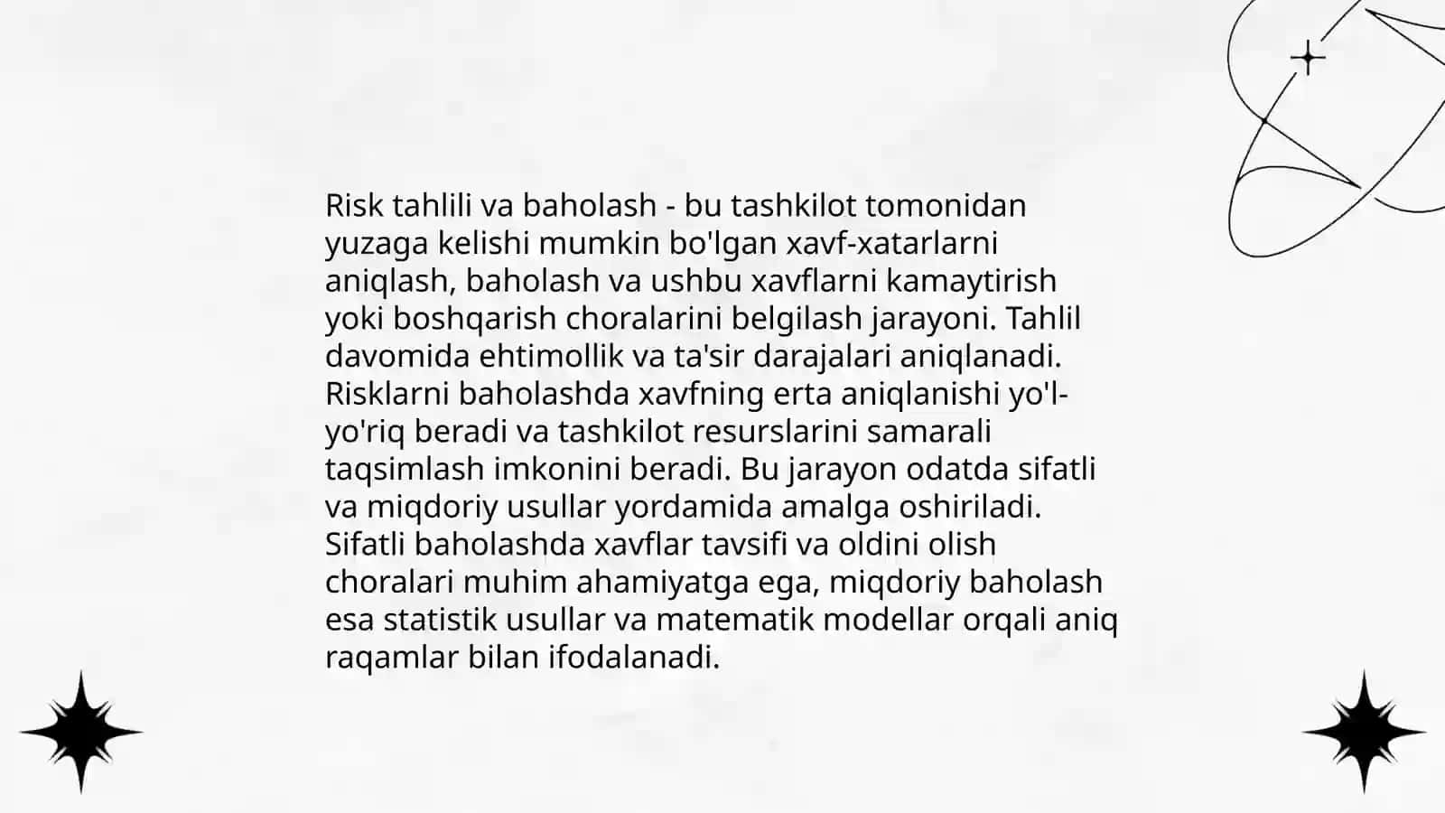 Risklarni boshqarish 4