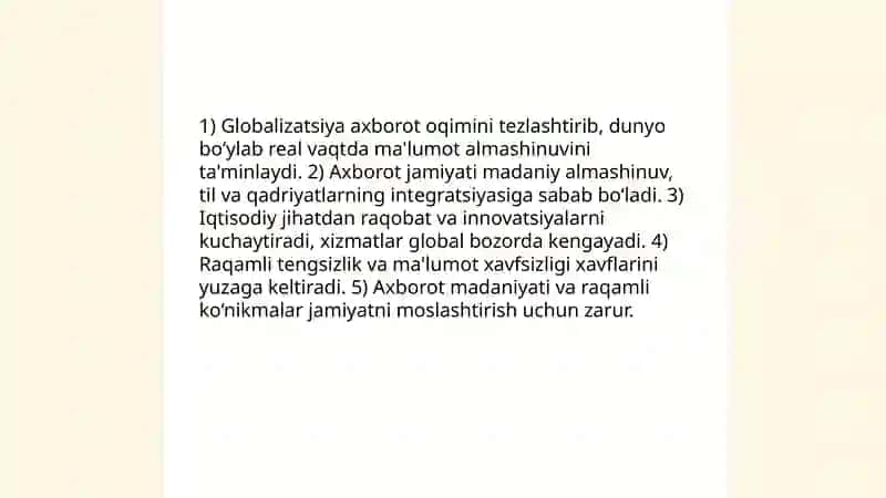 Axborot madaniyati zarurati 4