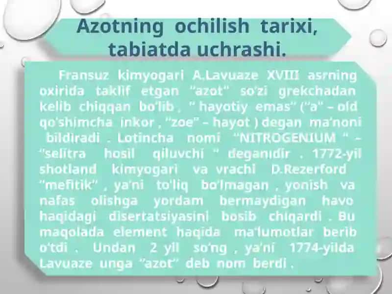 Azot elementi 4