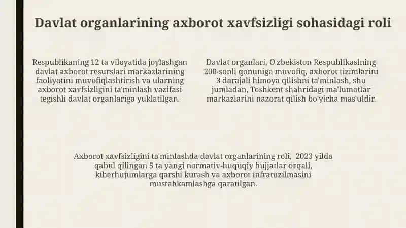 Axborot xavfsizligini taʼminlash qonunchiligi 4