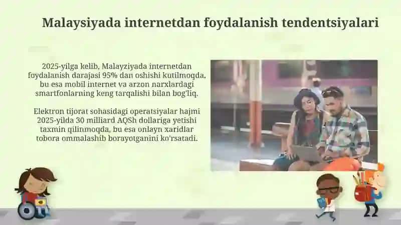 Malayziya aholisining Internet tarmog'ida foydalanish darajasi 2025 ma'lumoti 4