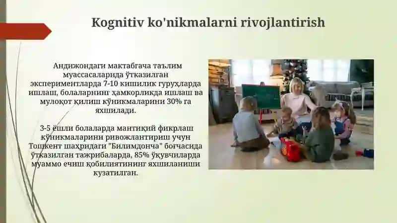 Qisqa muddatli guruhlarda bolalarni maktabga tayyorlash 4