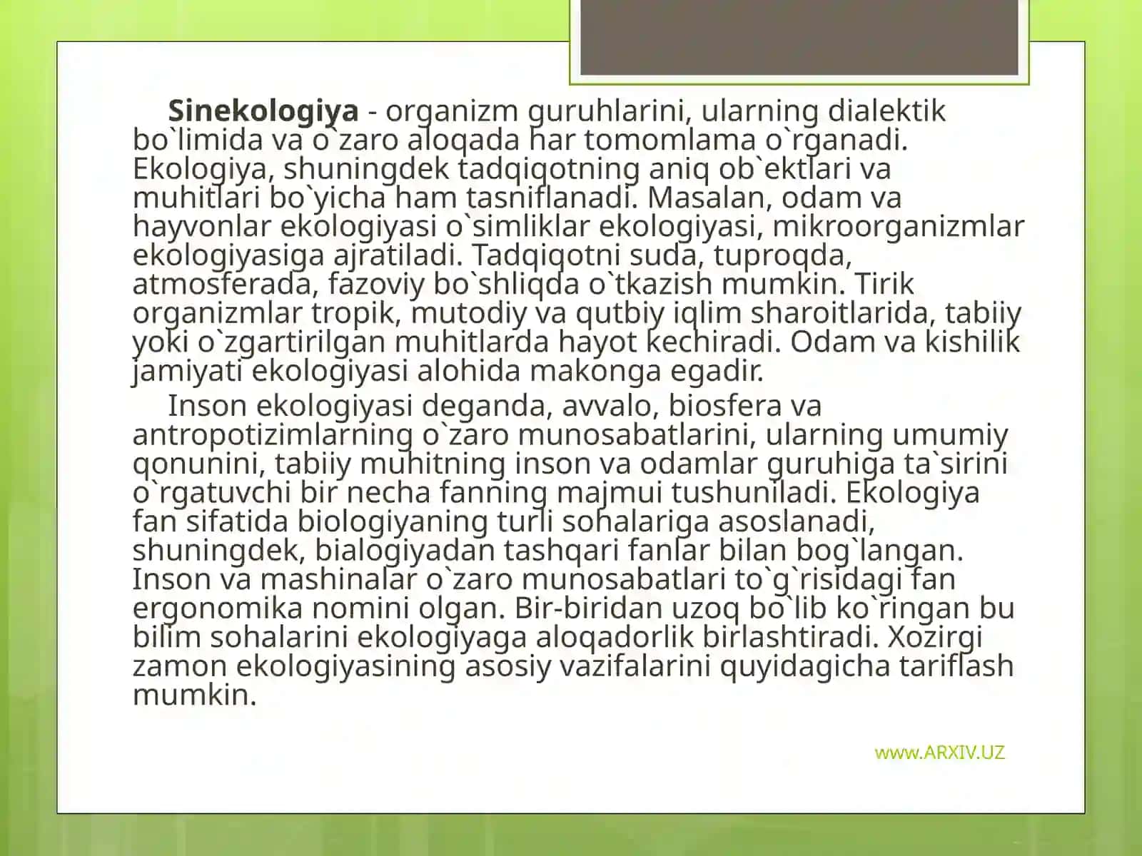 Ekologiyastrukturasi,predmeti,vazifalari 4