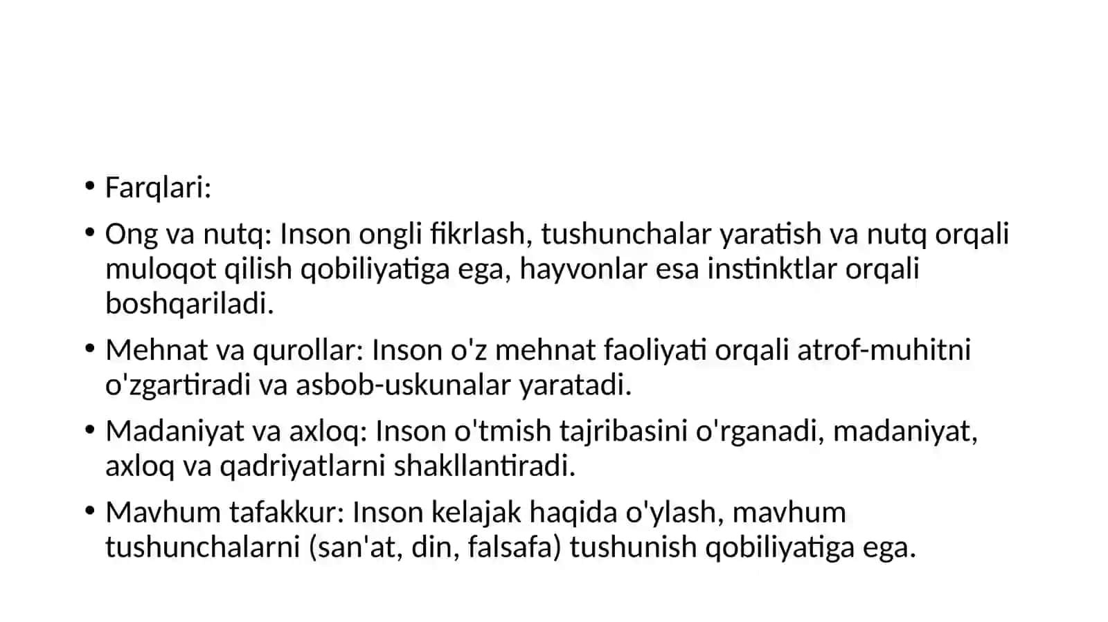 Odamlar va hayvonlar o'xshashliklari 4