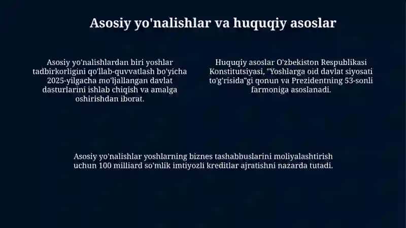 Tadbirkorlik faoliyati bo'yicha davlat siyosati 4
