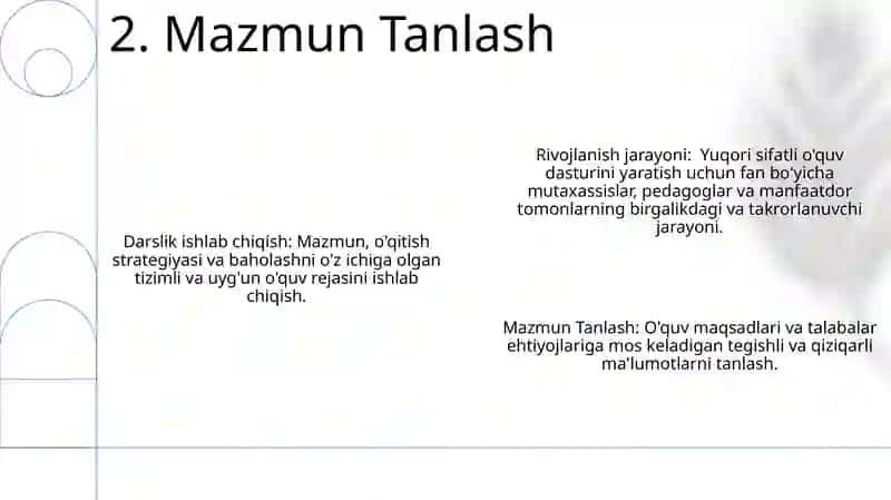 O'quv rejalar va ularni shakllantirish tartibi 4