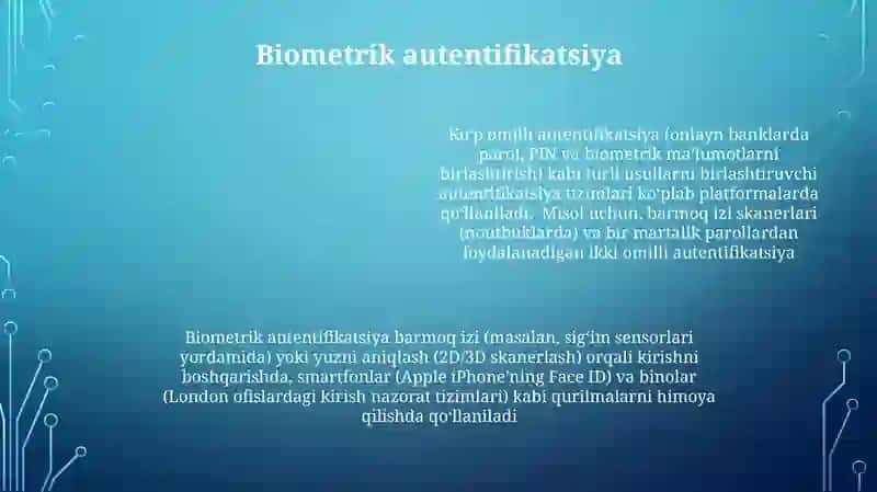 Identifikasiya va autentifikasiya vositalari 4