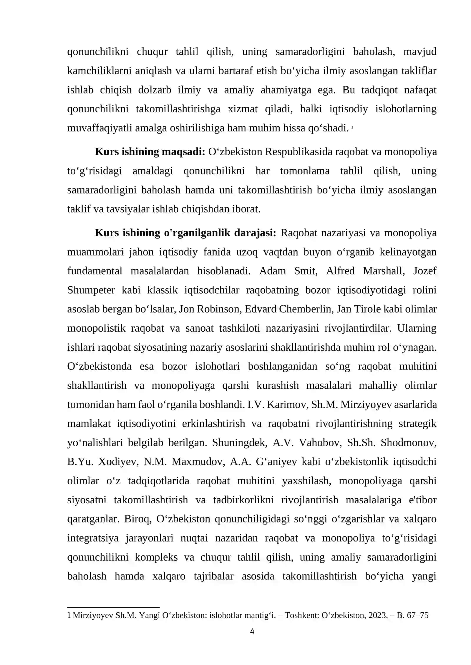 RAQOBAT VA MONOPOLIYA NAZARIY ASOSLARI HAMDA ULARNING IQTISODIY RIVOJLANISHDAGI O'RNI 4