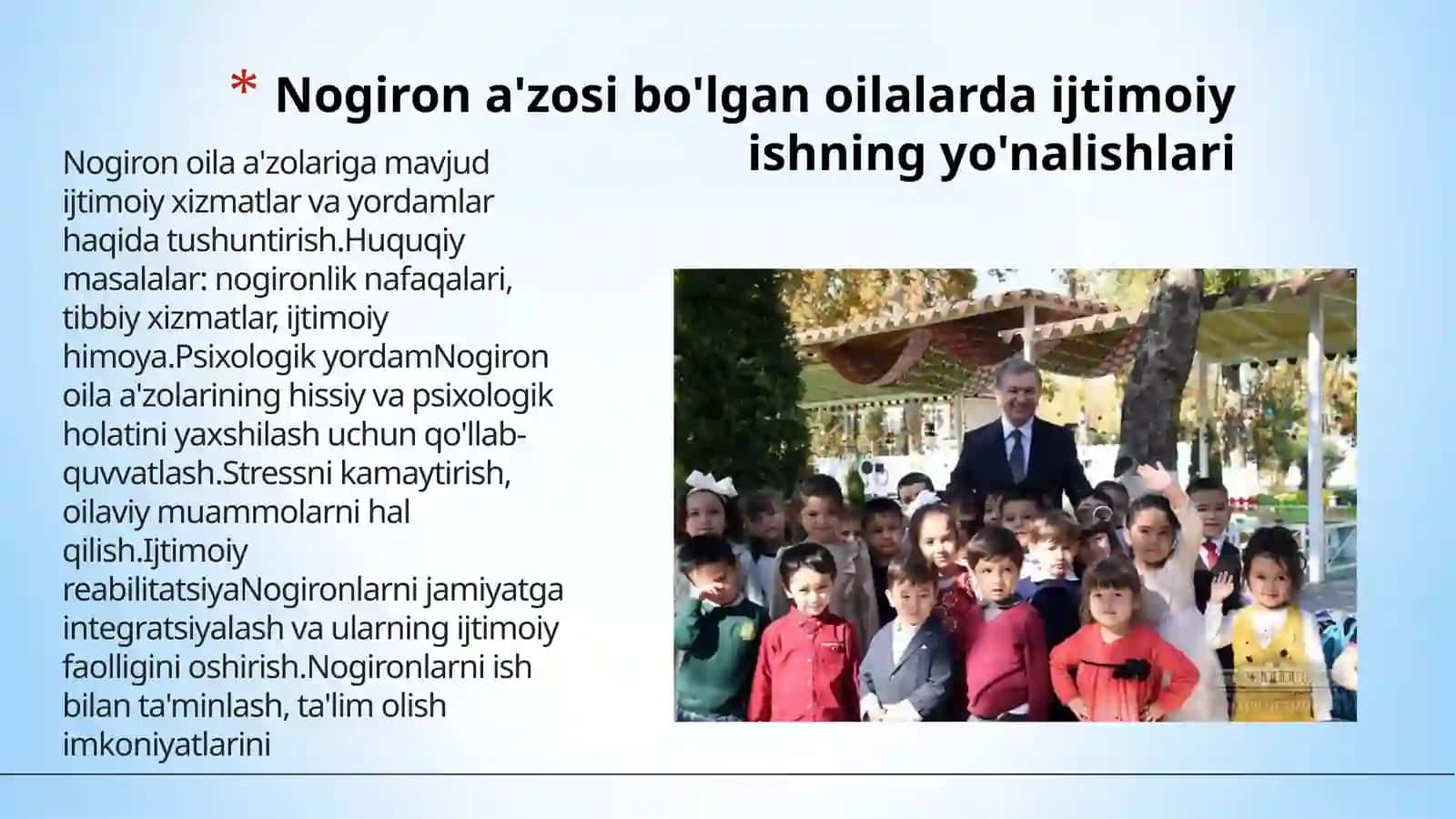 Nogiron aʼzosi boʻlgan oilada ijtimoiy ishning mohiyati va mazmuni 4