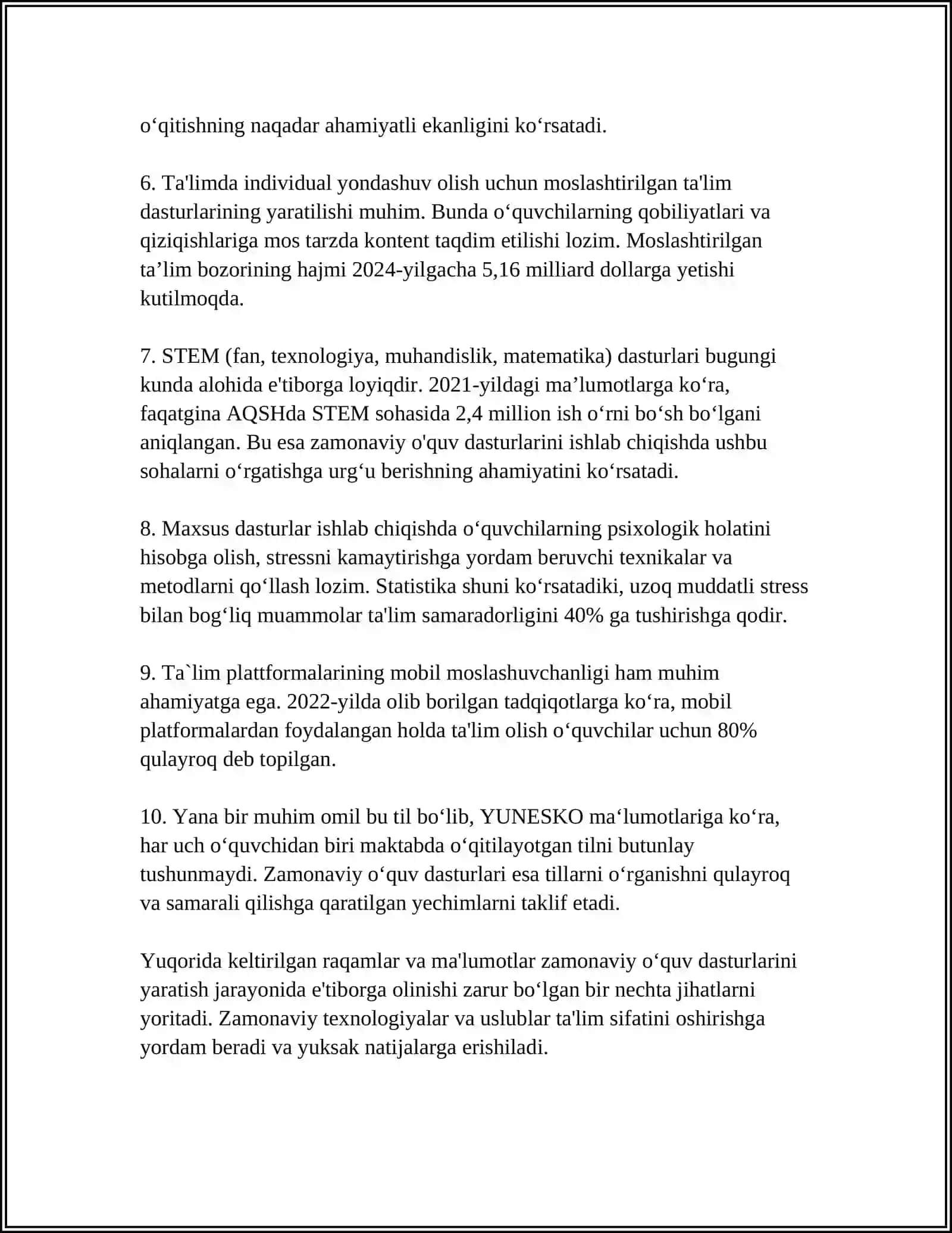 Zamonaviy o‘quv dasturlarini yaratish 4