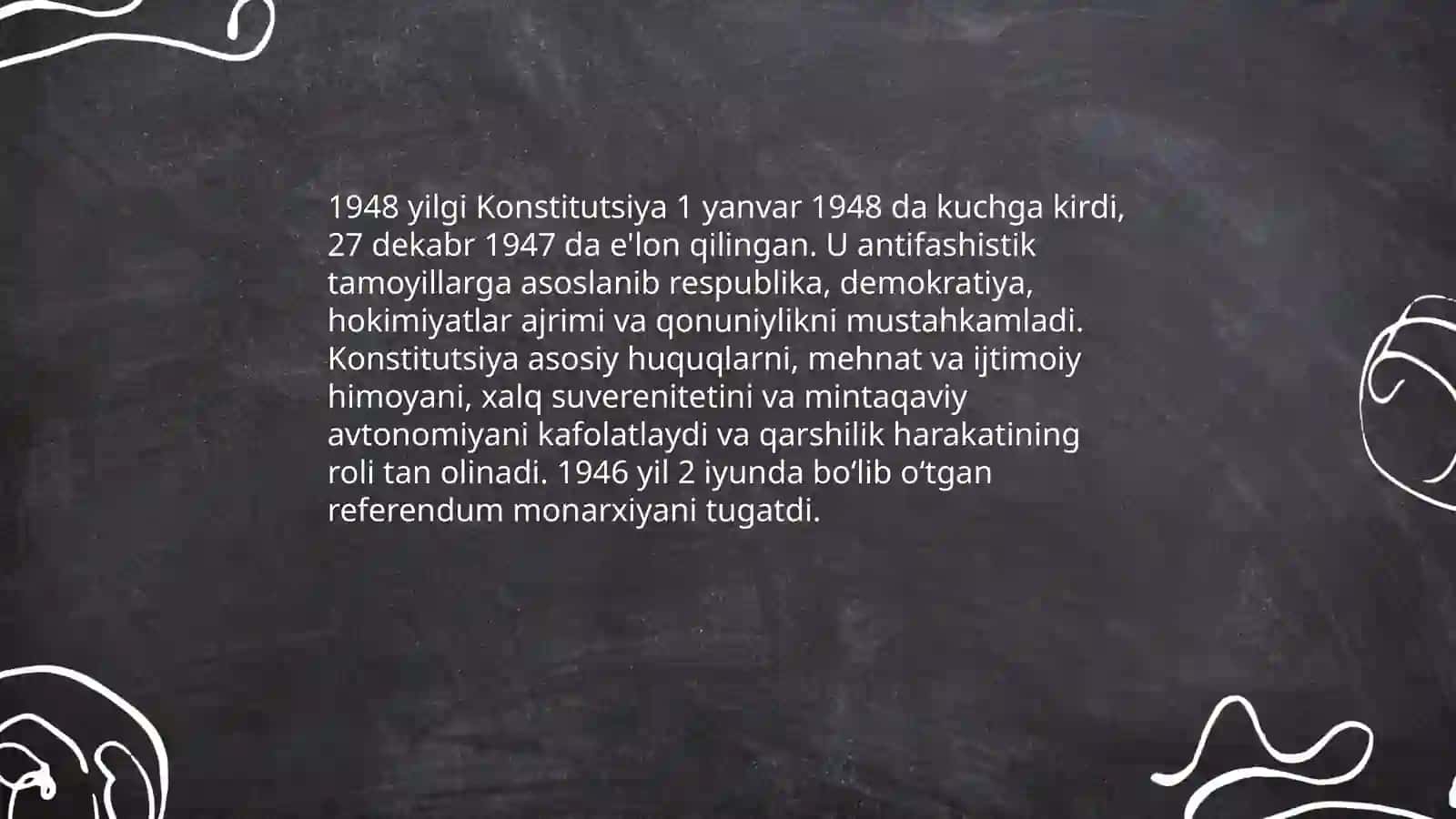 Ikkinchi jahon urushidan so'ng Italiya respublikasi 4