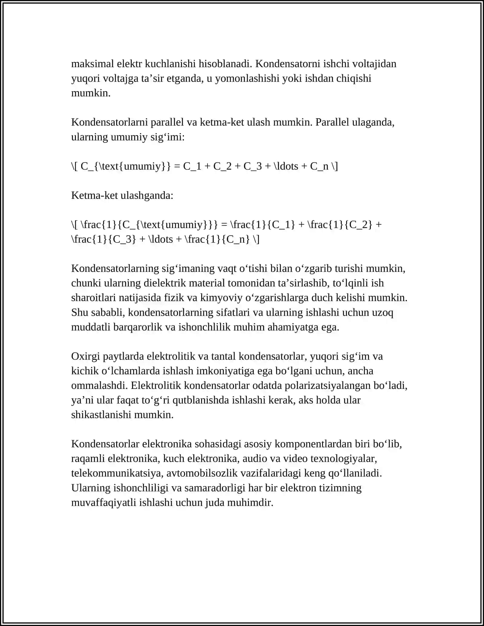ELEKTIR SIGMI KONDESATORLAR 4