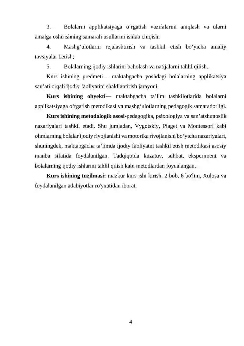 Maktabgacha yoshdagi bolalarga applikatsiyaga o‘rgatishning vazifalari 4