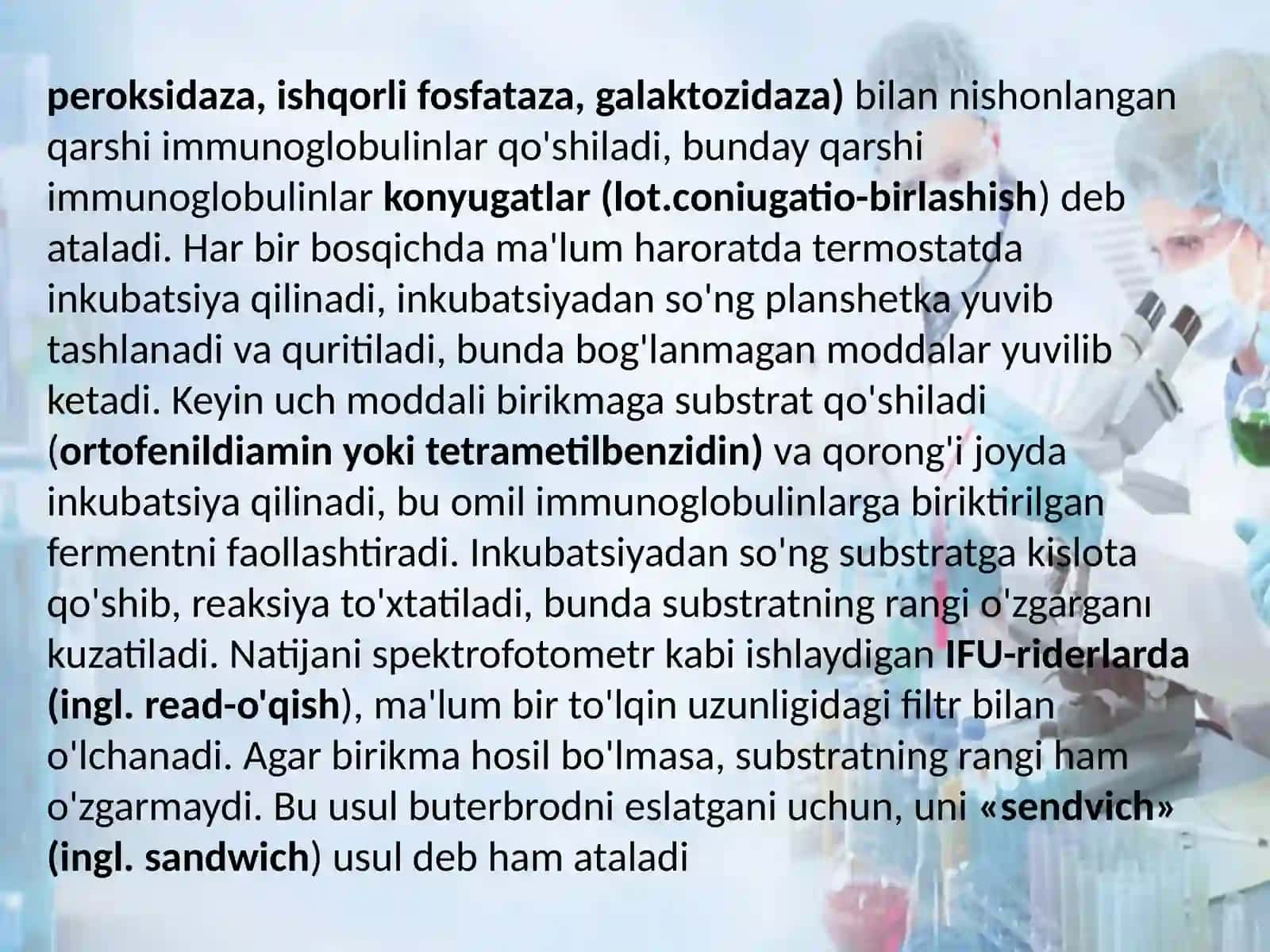 Immunoferment analiz usuli (IFA).Monoklonar antitelolarni olish. 4