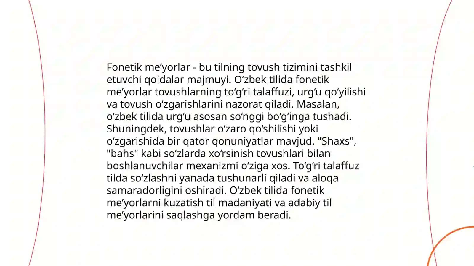 Orfoepik me'yor 4