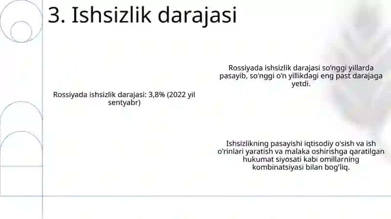 Rassiya Davlatining Iqtisodiy KoʻRsatkichlari 4