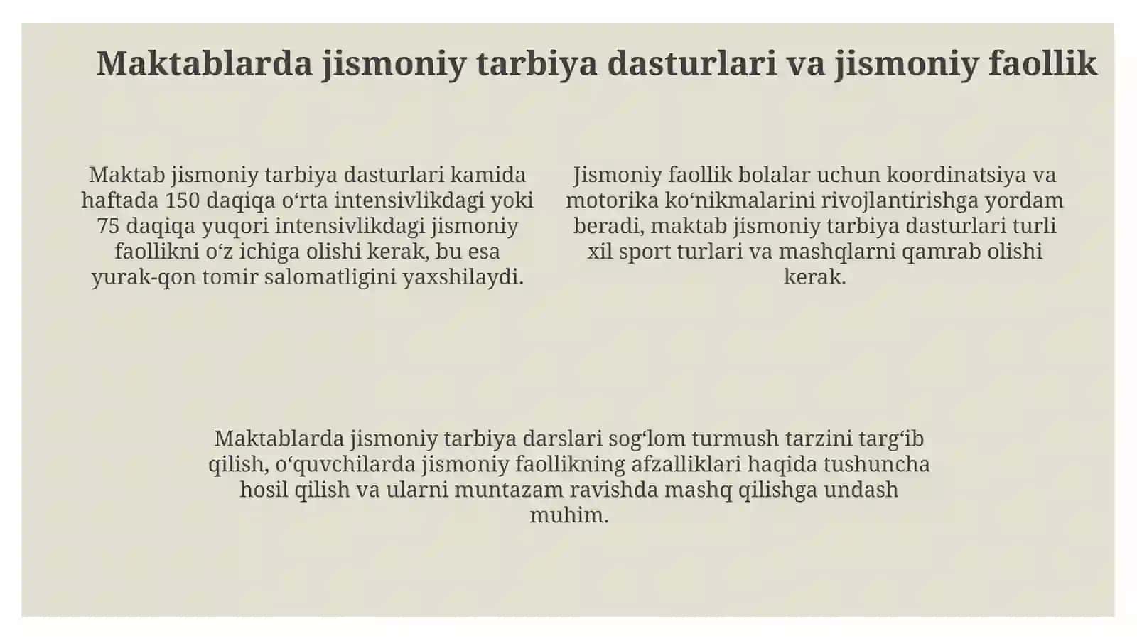 Jismoniy tarbiya va sog'lom turmush tarzi 4