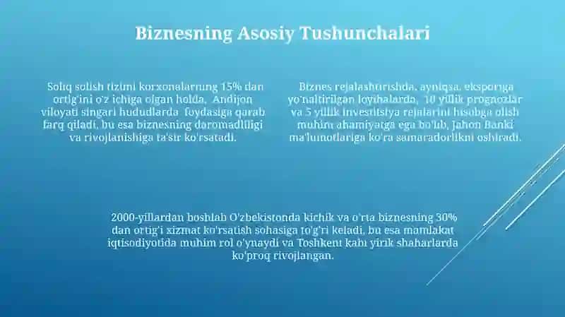 Iqtisodiyot va Biznesga Kirish 4