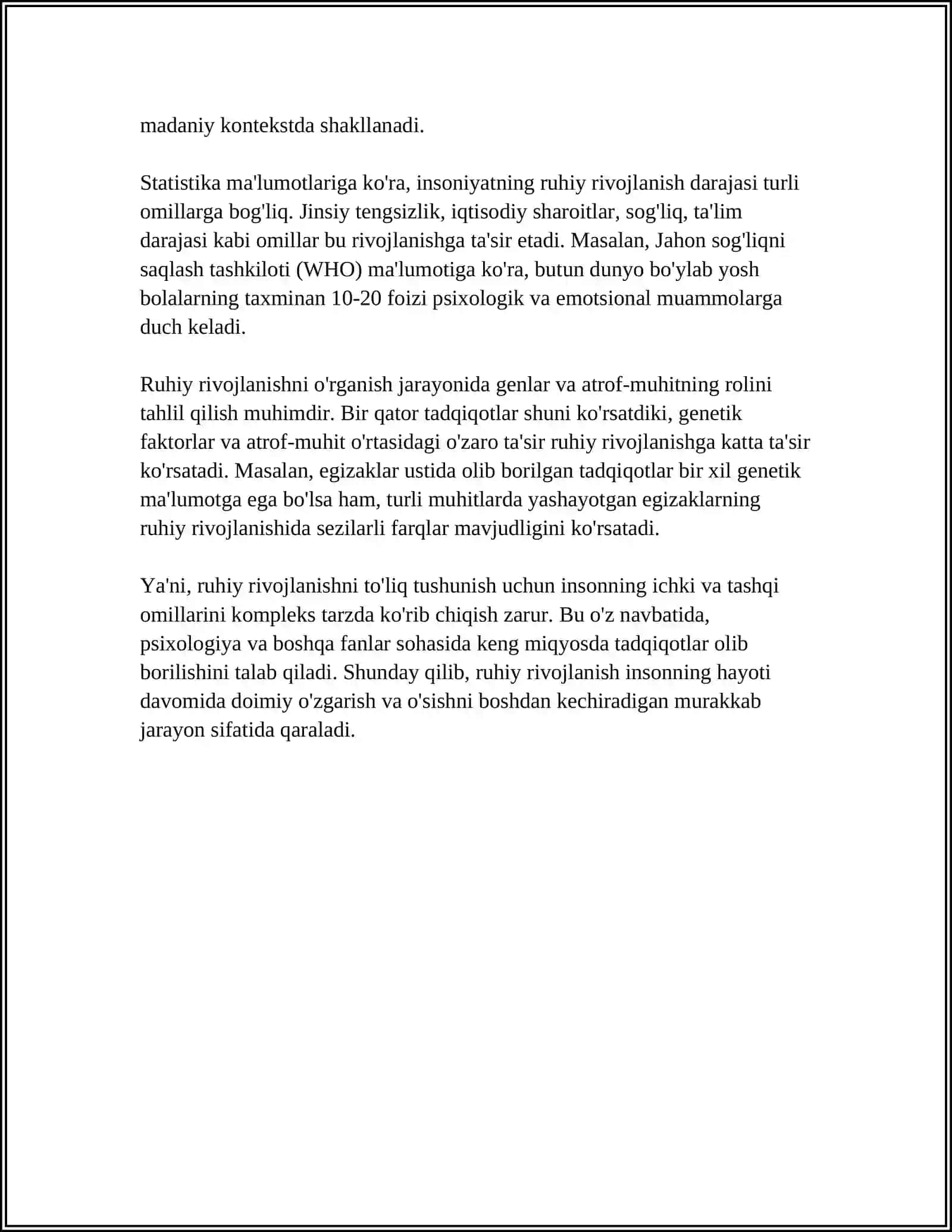 RUHIY RIVOJLANISHI SUSTLASHGAN BOLALAR 4