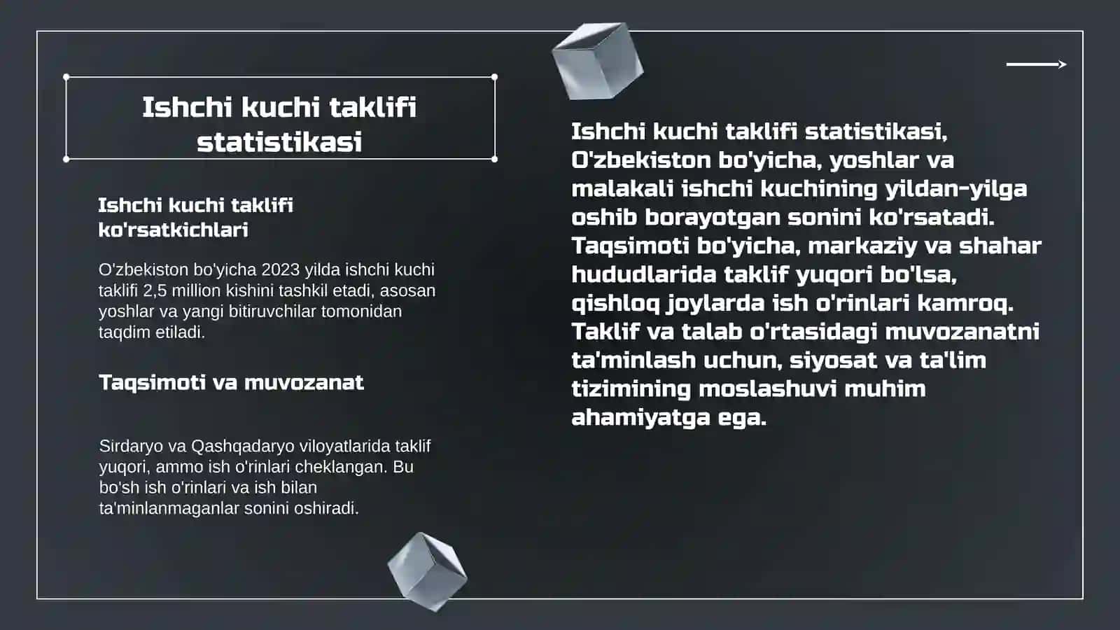 Mehnat bozorida ishchi kuchiga bo’lgan talab va taklifni istiqbollashtirish 4