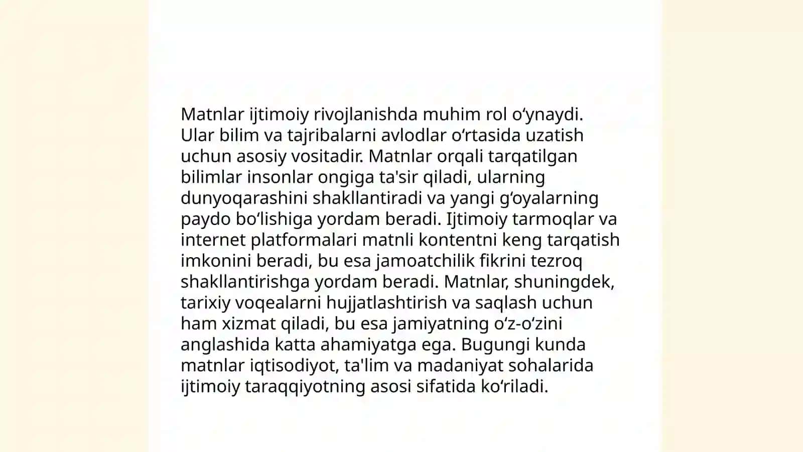 Bpshlanģich sinf òquvchilarining ijtimoiy rivojlanish holati va rivojlanishda matnlarning ahamiyati 4