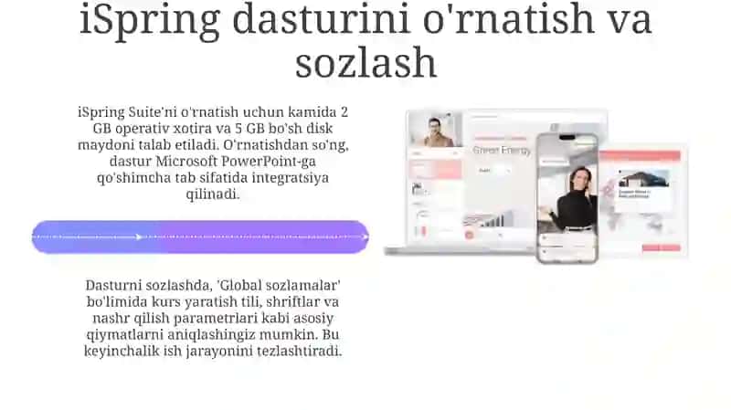 iSpring dasturida masofaviy kurslar yaratish 4