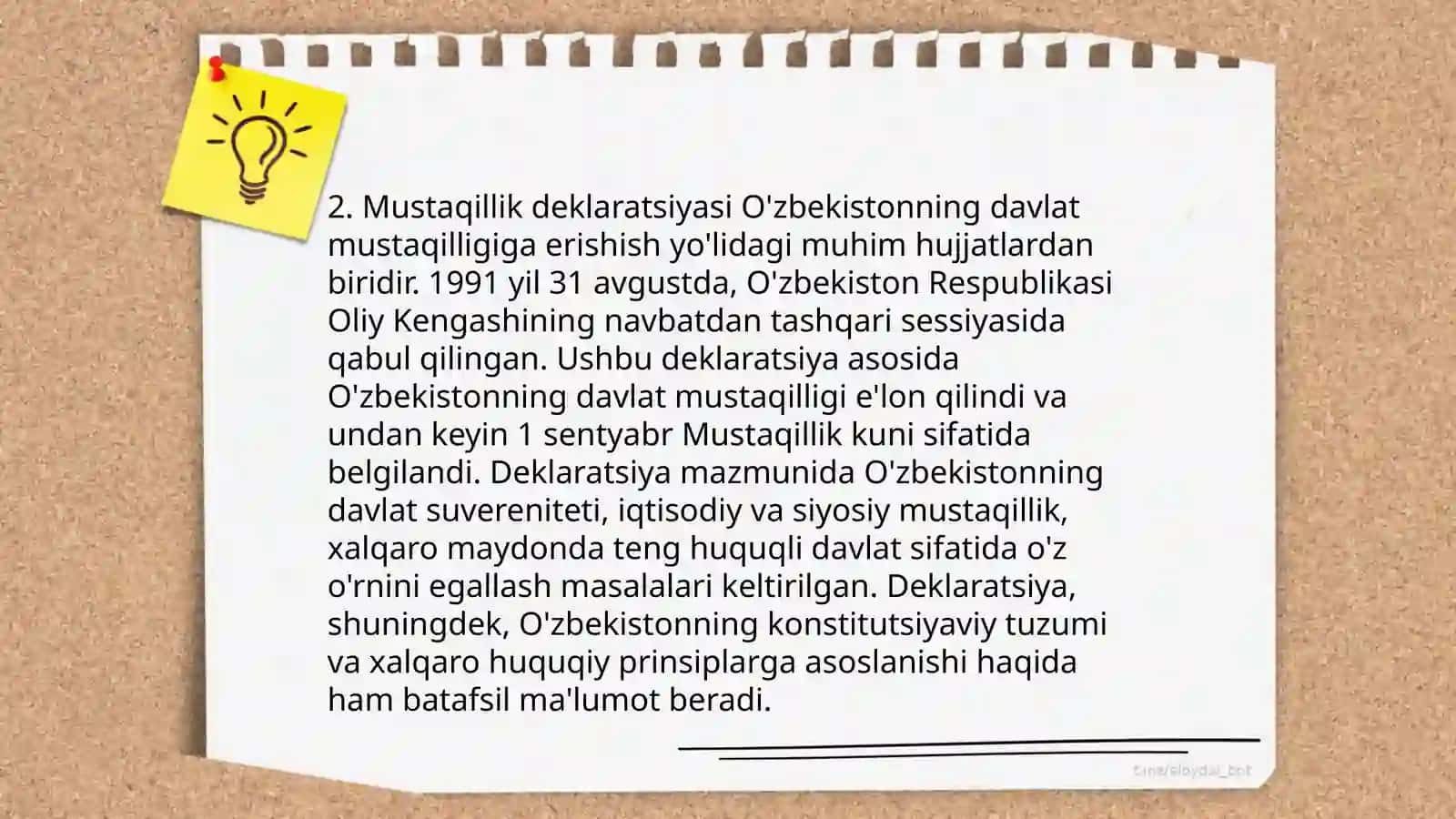 Mustaqil Oʻzbekiston Respublikasi tarixi 4