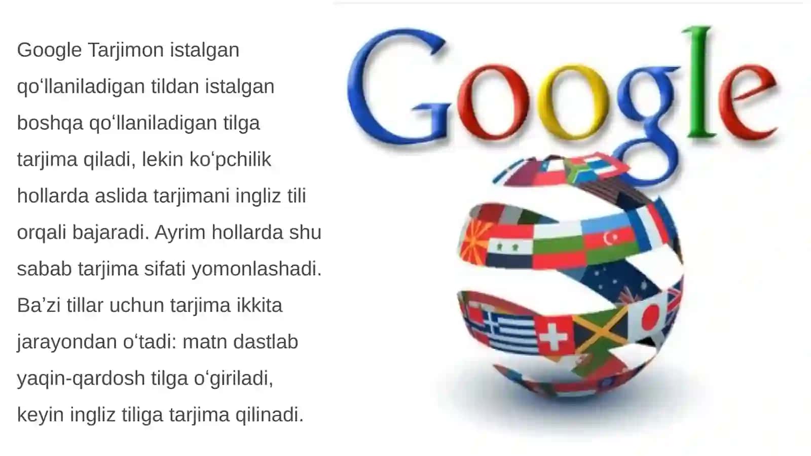 Google translator tarjimasini leksik va garammatik  jihatdan analiz qilish 4