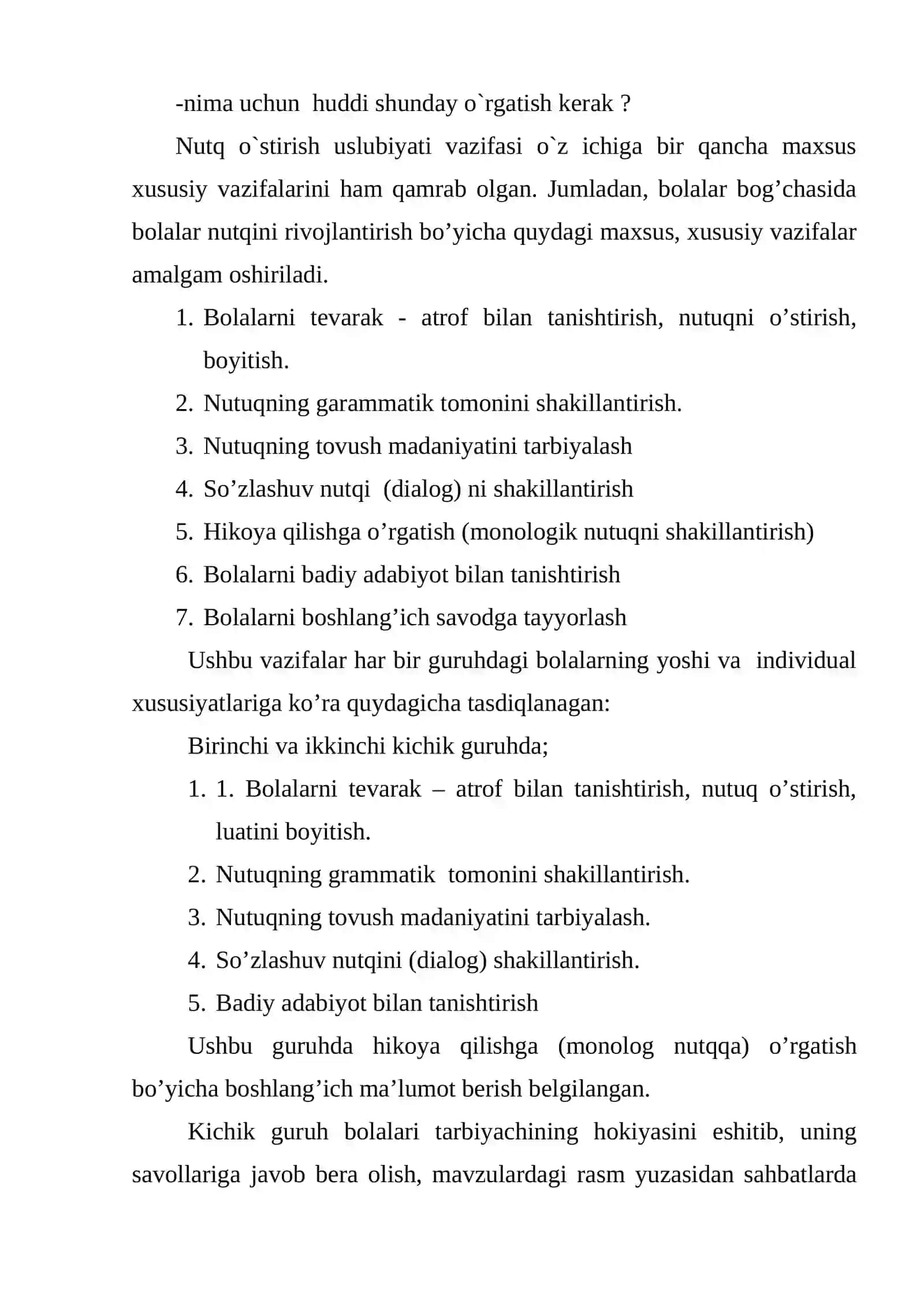 Turli yosh davrlarida nutq faoliyatining rivojlanishi 4