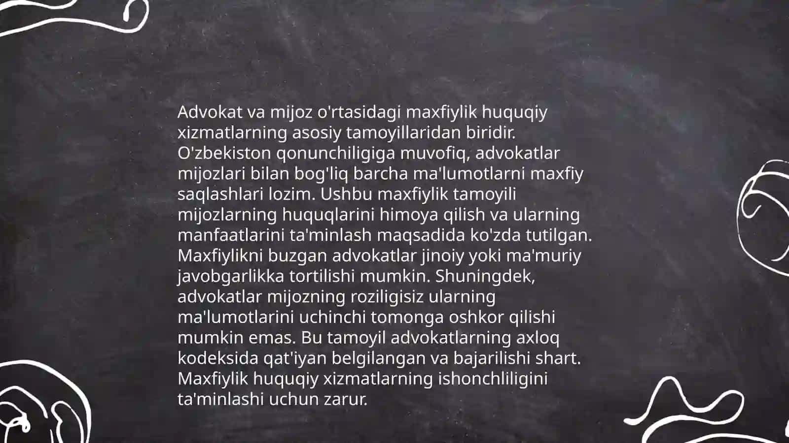 Advokat, tergov va prokuratura organlari xodimlari hamda sudyaning kasb axloqi 4