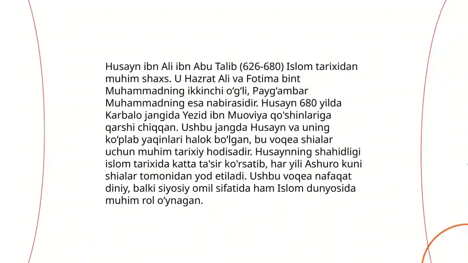 Husayniyning Risola asarini tahlil qilish 4