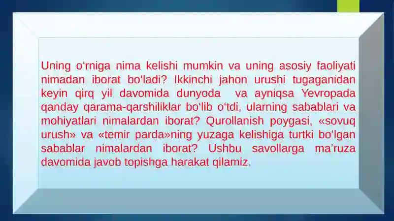 Shimoliy Atlantika ittifoqi NATOning vujudga kelishi 4