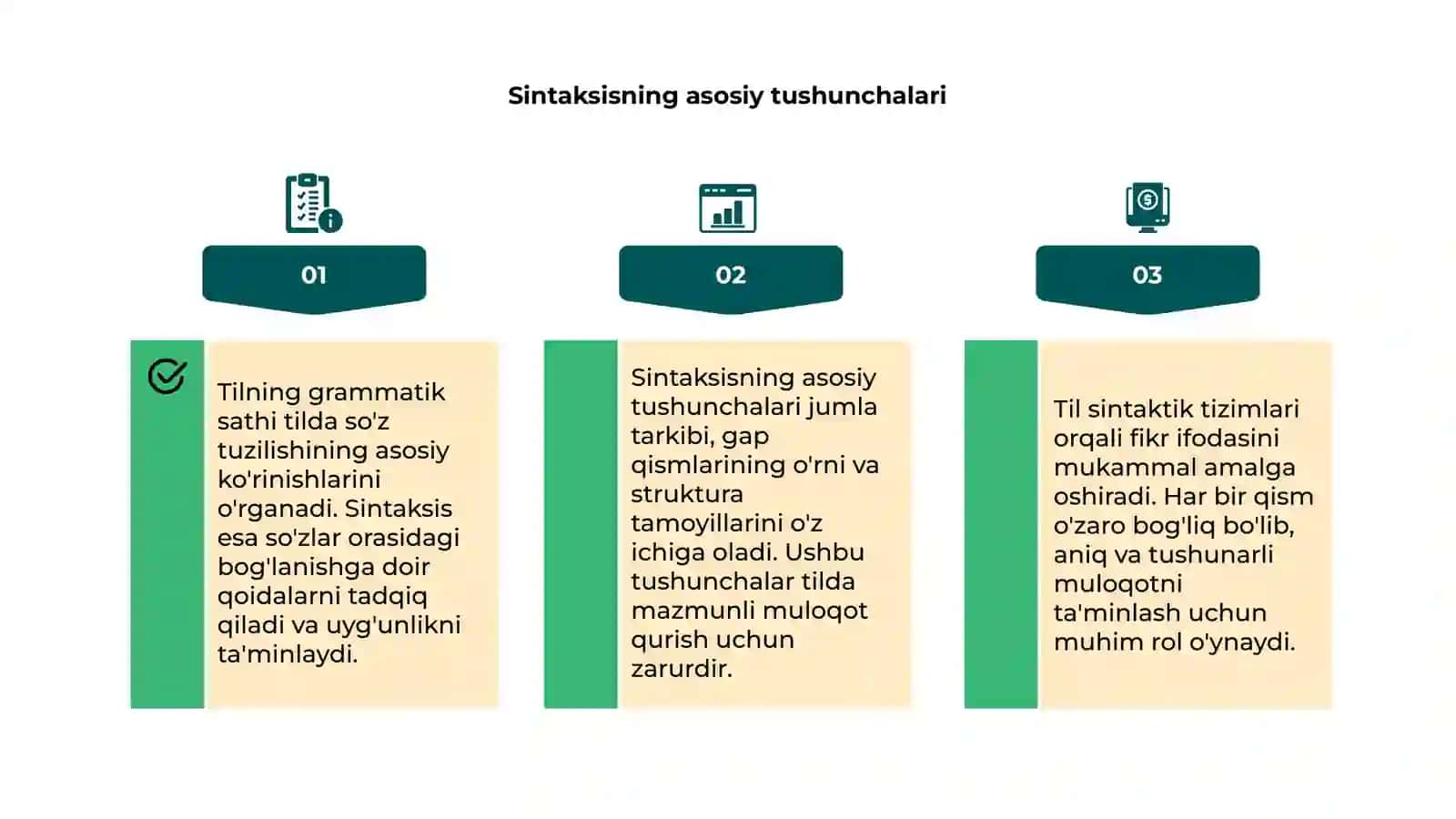 Tilning grammatik sathi. Sintaksis 4