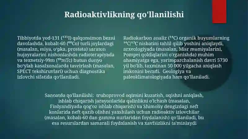 Radioaktivlik hodisasi 4