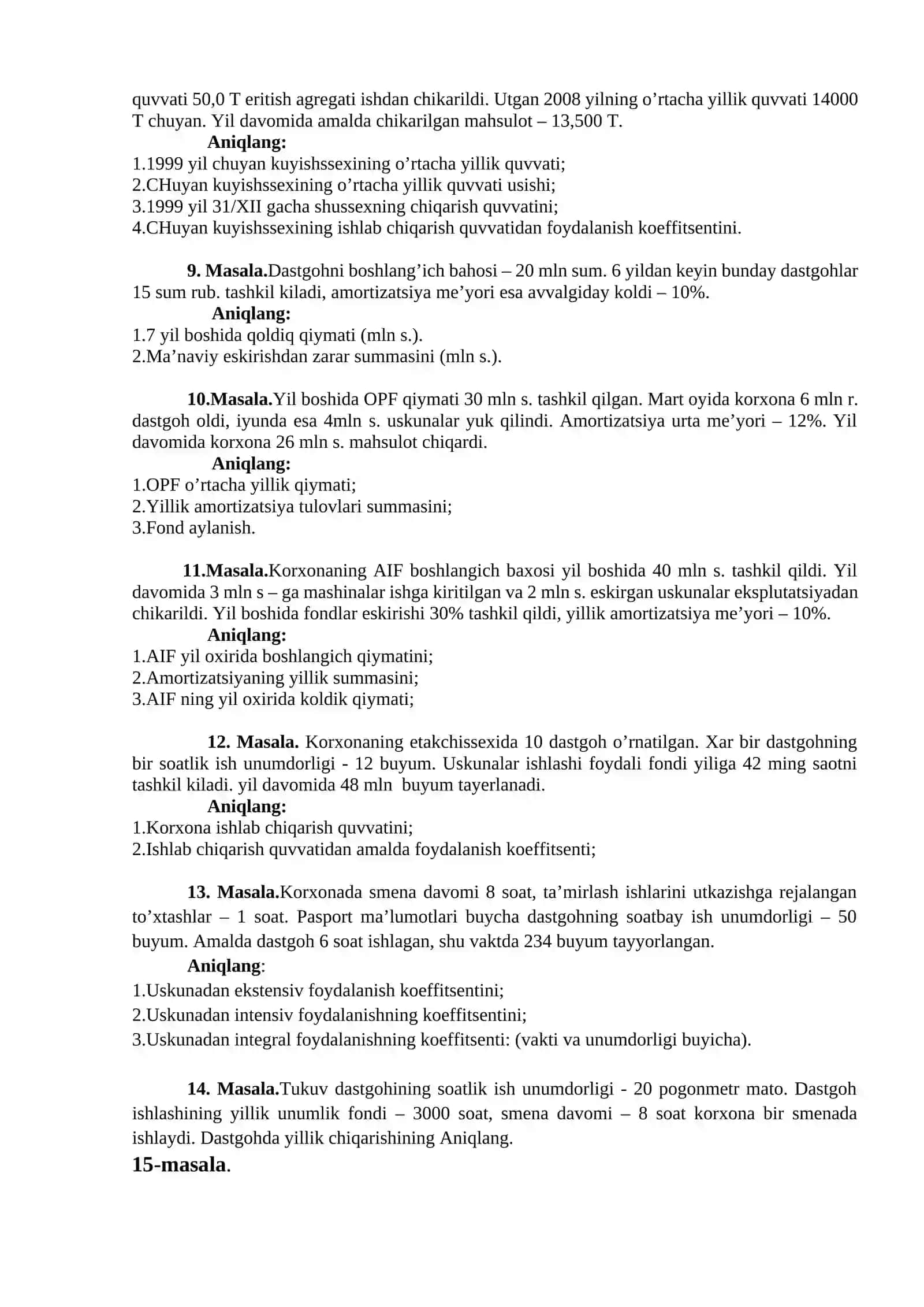 KORXONANING ASOSIY FONDLARI 4