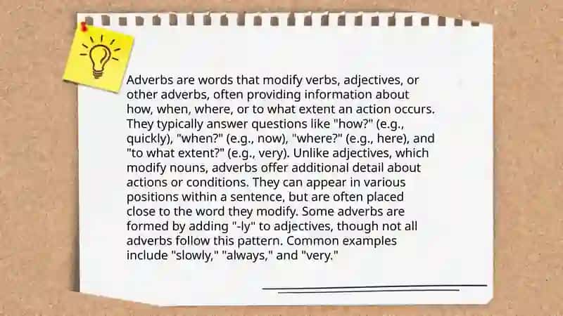 Adjectives and adverbs 4