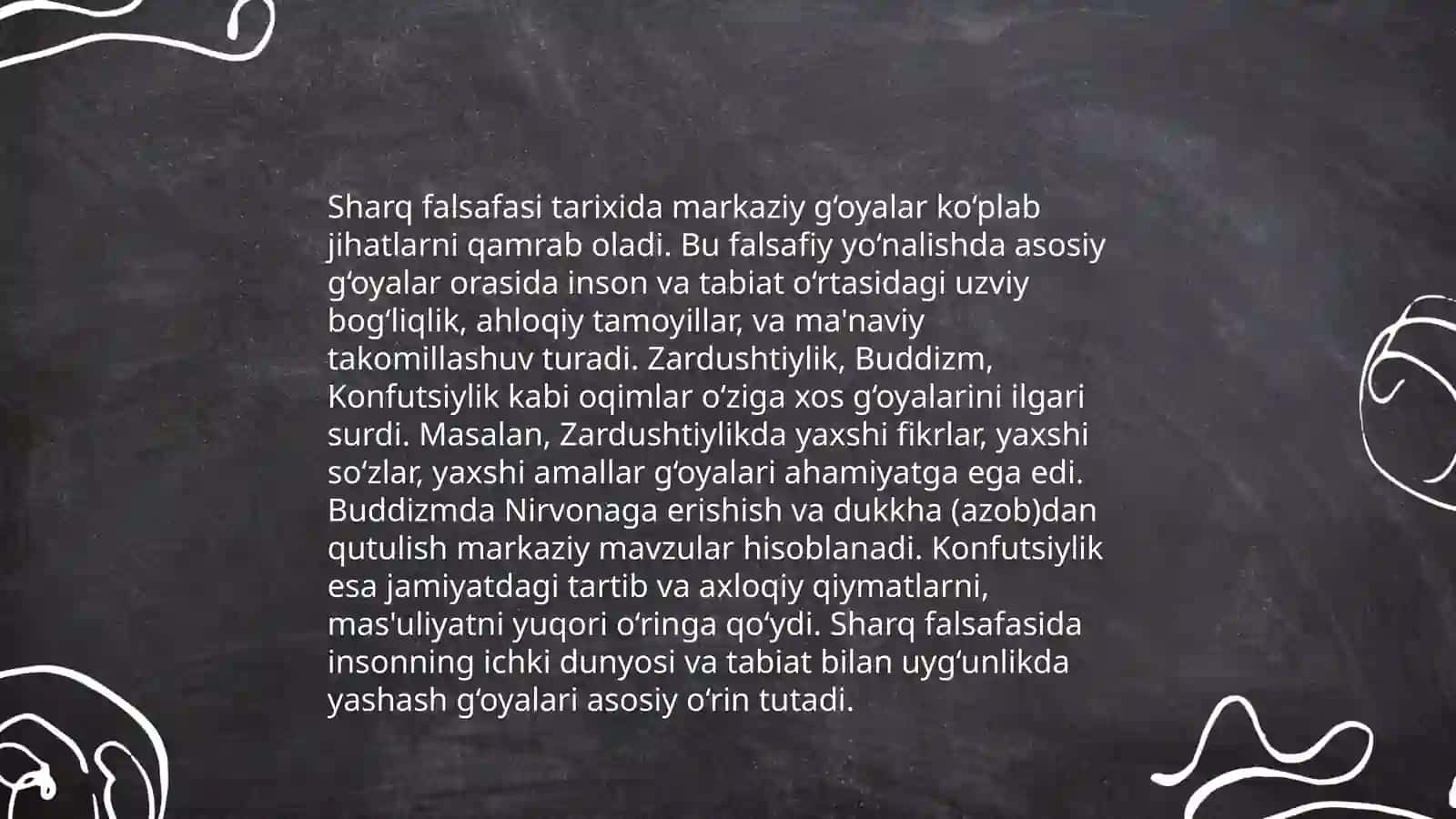 Falsafaning mohiyatiga oid Sharq va Ĝarb mutafakkirlari tasnifi 4