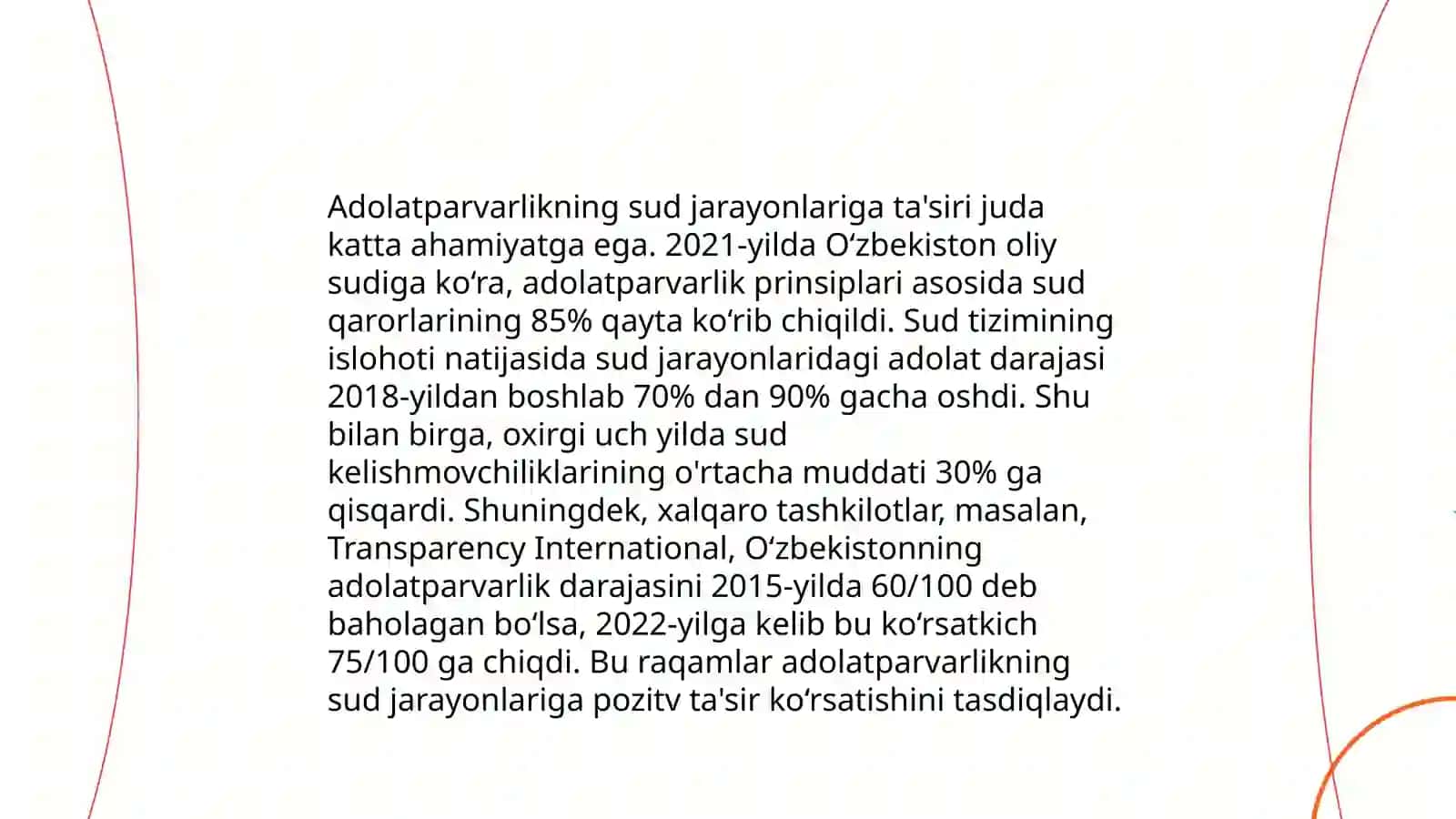 Sudyalik kasbida xolislik, adolatparvarlik,halollik prinsiplari - Olimov Shahbozbek 4