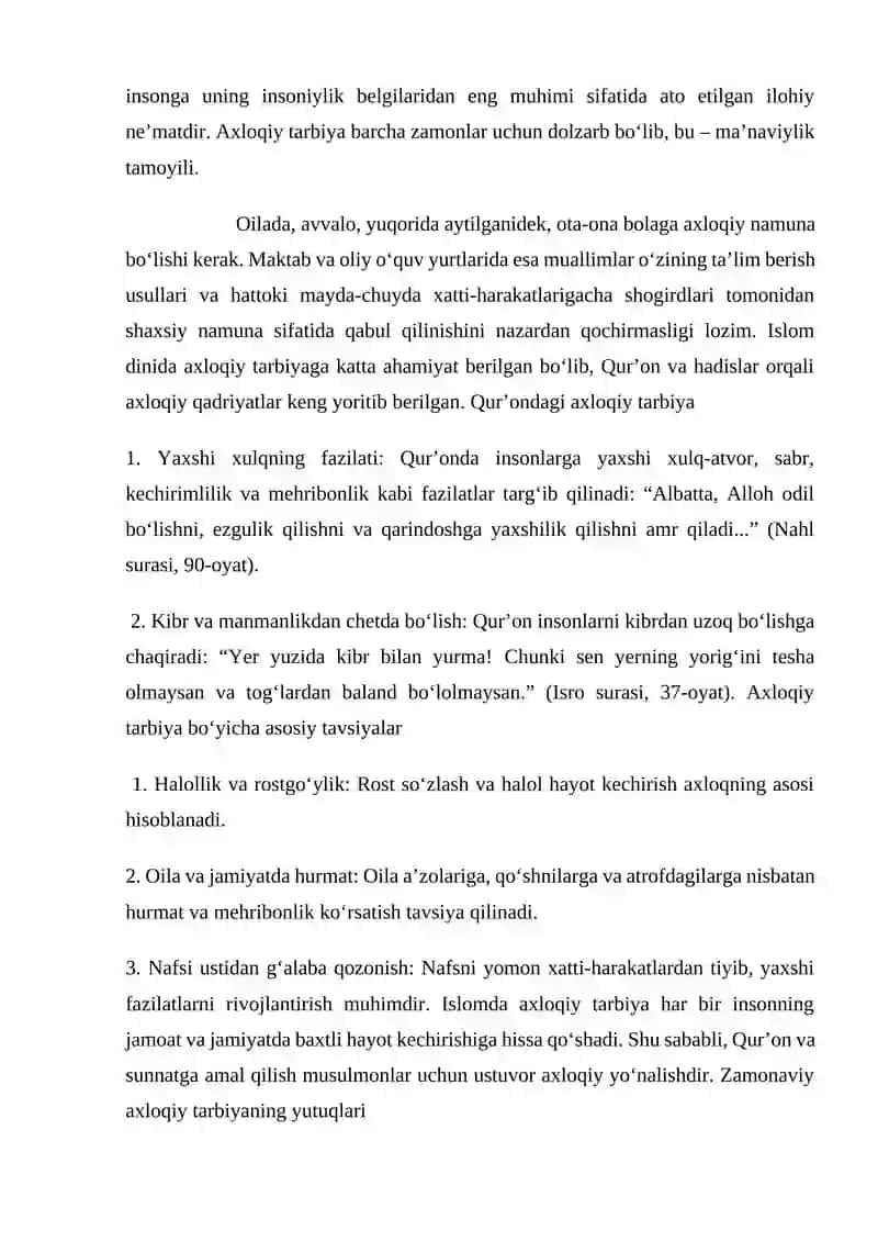 Zamonaviy axloqiy tarbiyaning yutuqlari va kamchiliklari 4