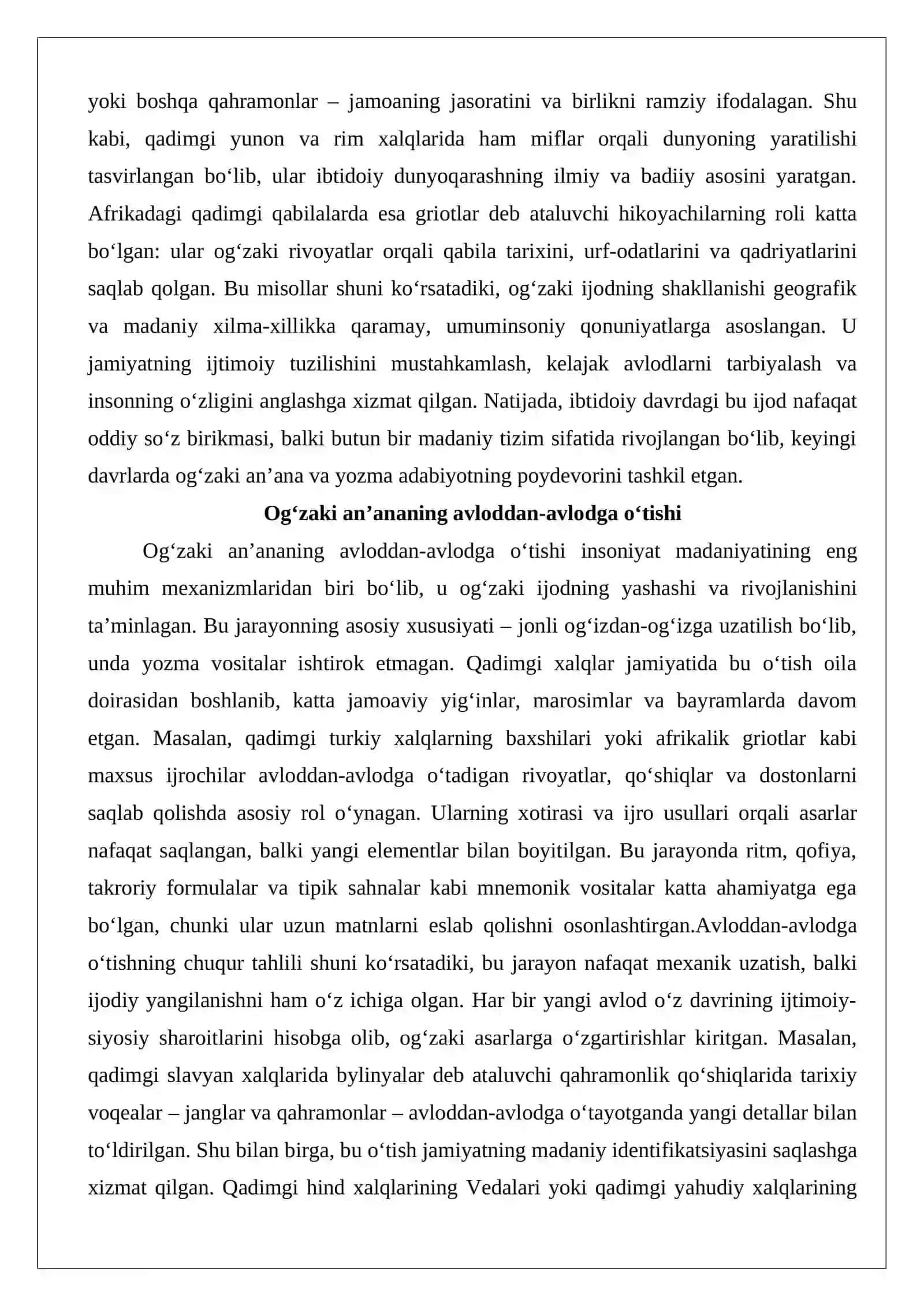 Qadim xalqlar og‘zaki ijodi namunalari 4