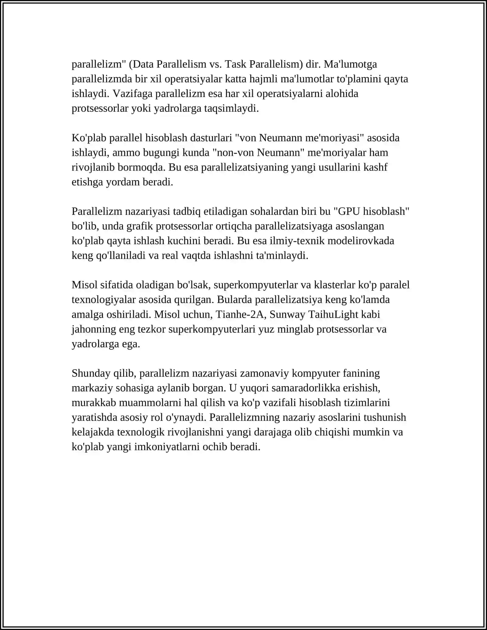PARALLELIZM – O‘ZBEK XALQ QO‘SHIQLARINING TARKIBIY QISMI SIFATIDA 4