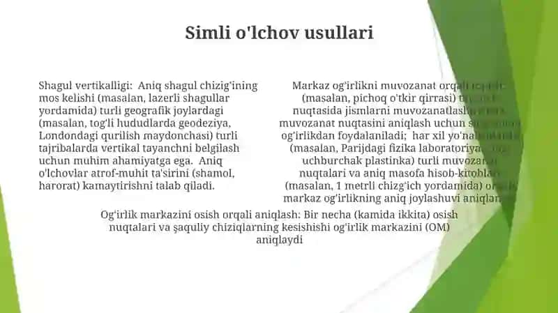 Jismlarning ogʻirlik markazini aniqlash usullari 4