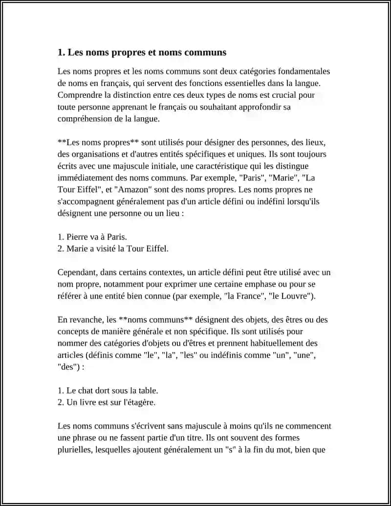 LES CATÉGORIES GRAMMATICALES DU SUBSTANTIF EN FRANÇAIS 4