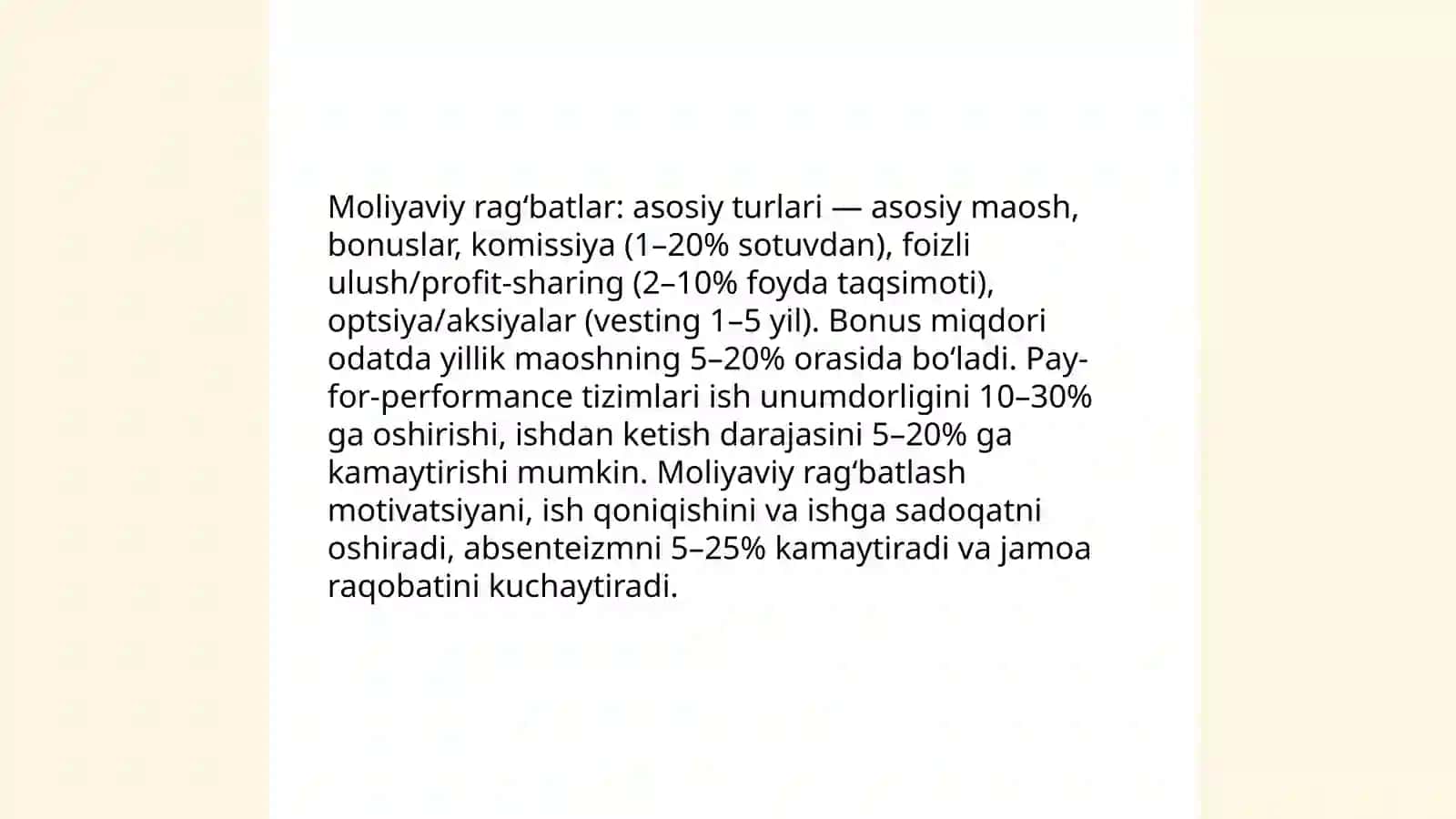 Rag‘batlantirish tizimlarining xodim xulqiga ta’siri 4