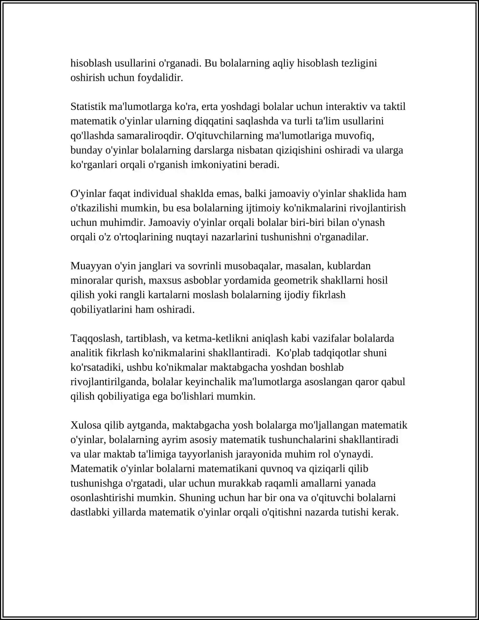 MAKTABGACHA YOSHDAGI BOLALARNING MANTIQIY TAFAKKURINI RIVOJLANTIRISH 4