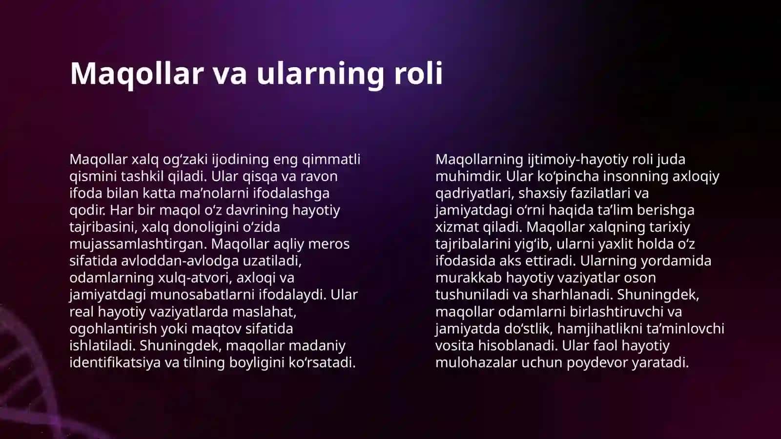 "ZARBULMASAL" ASARIDAGI MAQOLLARNI TO'PLASH VA ASARDAGI O'RNINI ANIQLASH 4